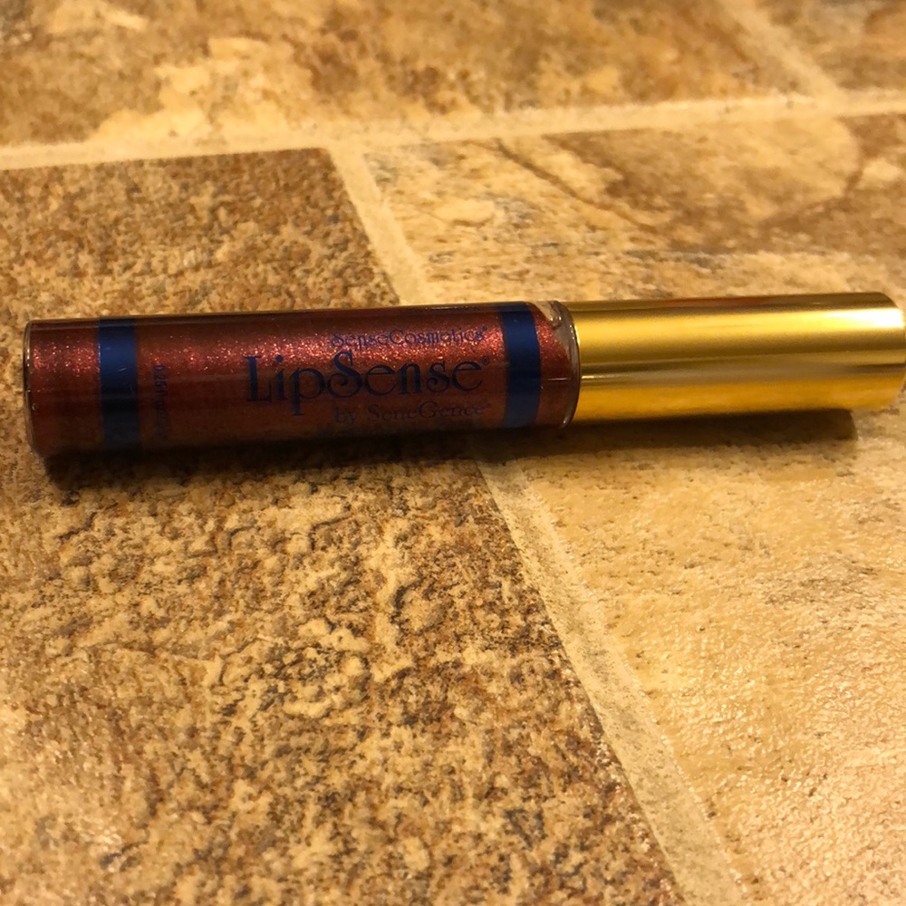 Lipsense red glitter gloss